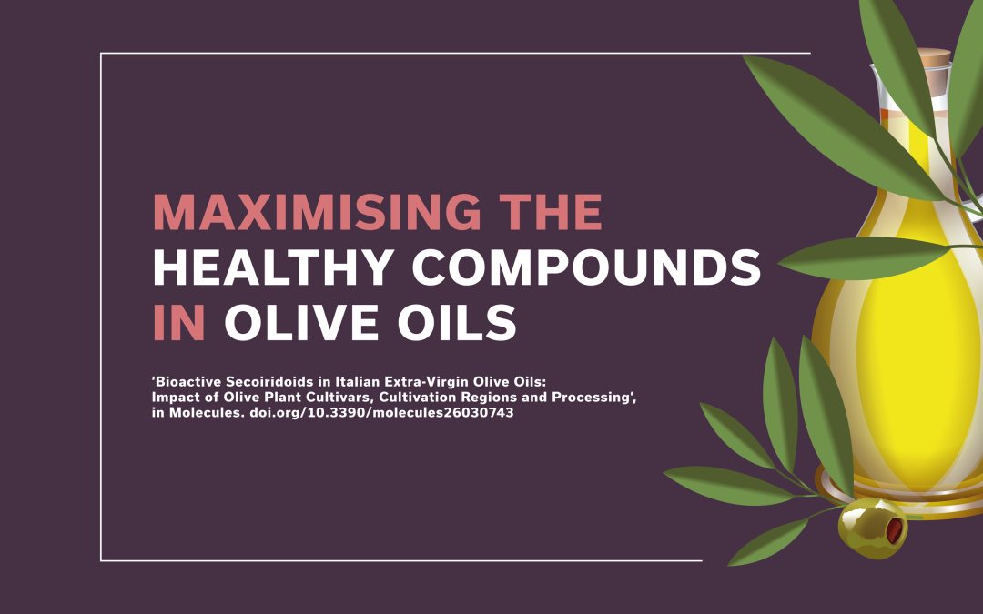 Dr Ilario Losito | Maximising the Healthy Compounds in Olive Oils